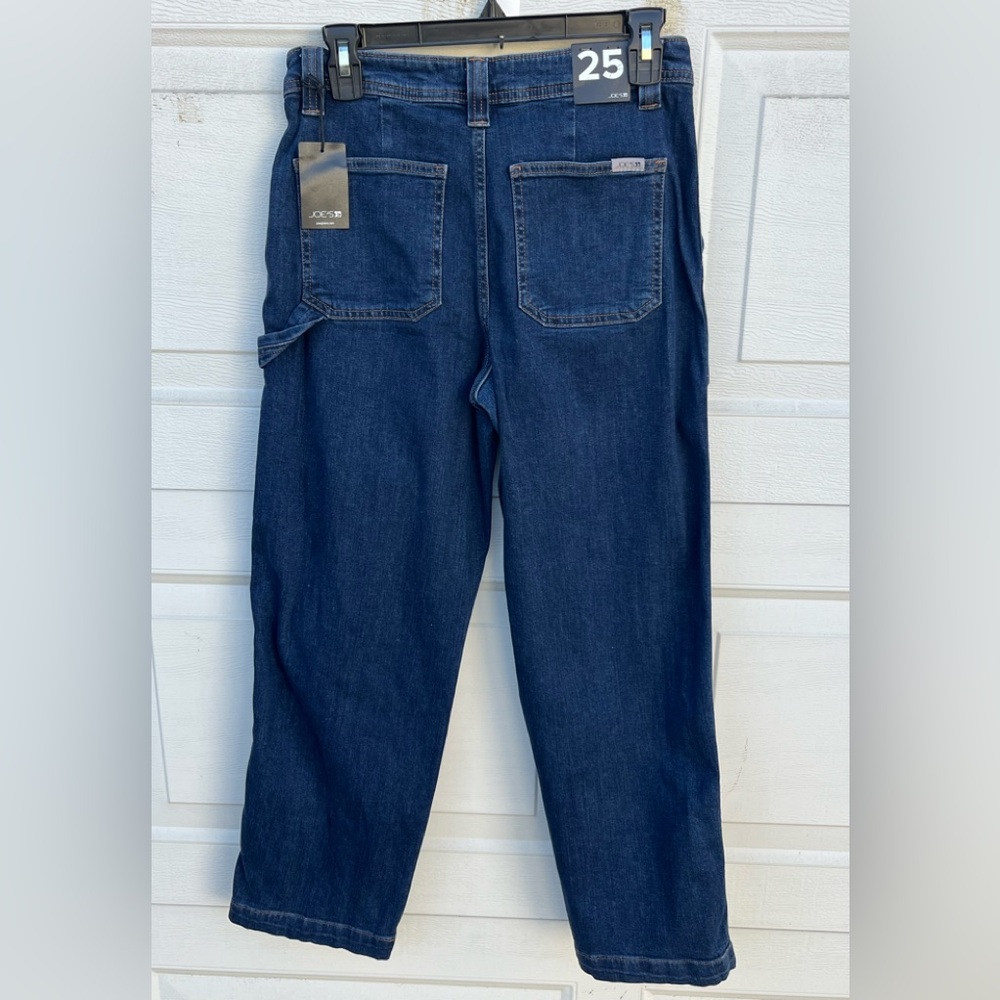 Women's Paige Rion Carpenter Jeans Straight Leg Blue Denim Cotton Blend 25 - Picture 2 of 6